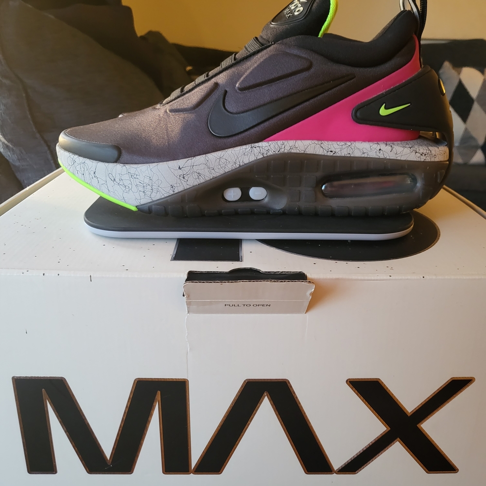 Nike Men's Air Max Sneaker - Black/Pink/Neon Green
